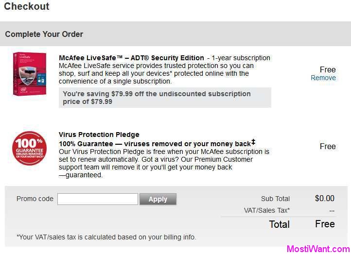 Mcafee Activation Code Free 2018