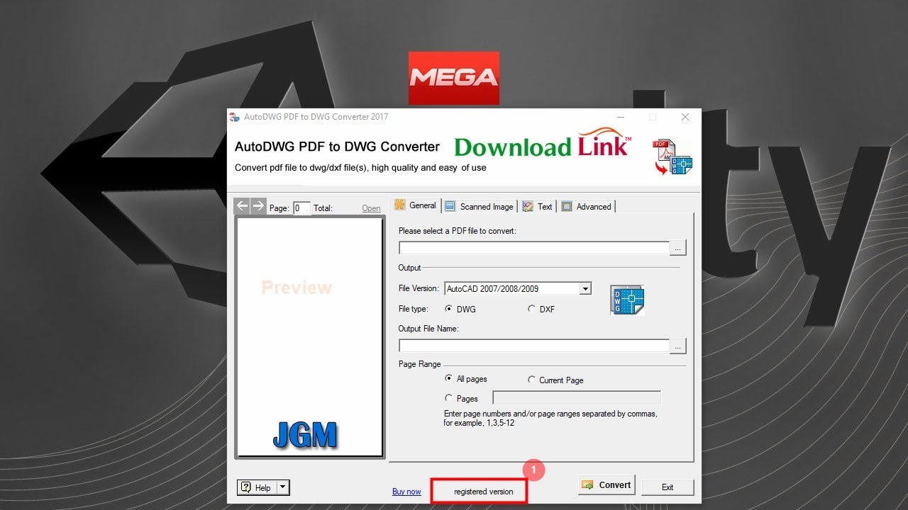 any pdf to dwg converter registration code