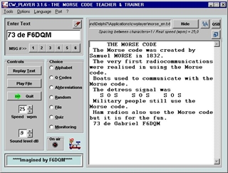 Morse code training software, free download